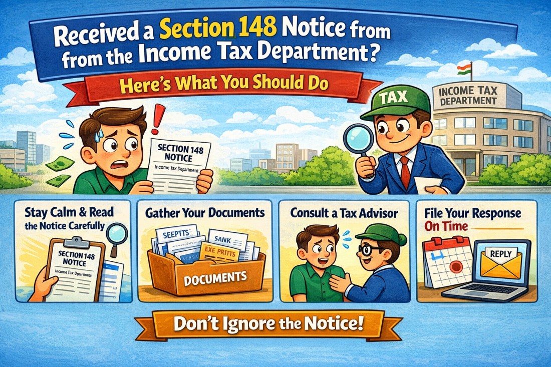 Received A Section 148 Notice From The Income Tax Department ? Here’s What You Should Do